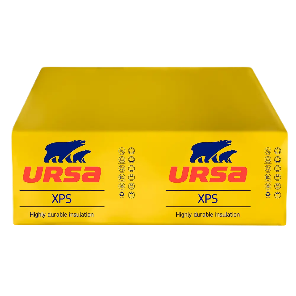 Экструдированный пенополистирол XPS 100 мм 1180x600 мм 0.7 м² Ursa STLM-2066302 - Вид №2