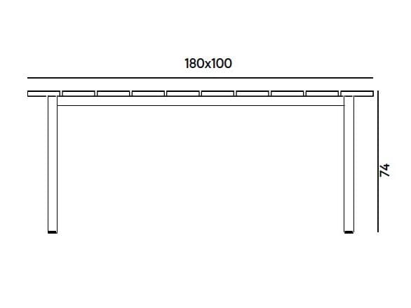 Прямоугольный стол из массива дерева Billiani Harry'S ARCH-00080471 - Вид №1