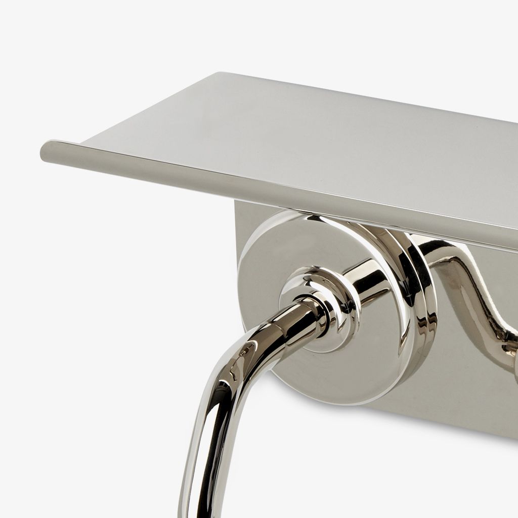 LDPH15 Держатель для бумаги на одну руку Ludlow Shinola Edition с полкой 8 5/8 " Waterworks  - Вид №1