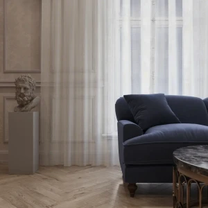 Тюль на ленте Keri 300x280 см цвет золото