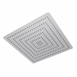 Квадрат 40 см. лейка дождевого душа без шарового шарнира. Расход 15 л / мин. при 3 барах.  Square NOKEN 100090136  INOX MIRROR