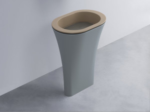 AMLA65-AN+AMPILO-FN+AMCOLO-BR Раковина Amedeo Ovale отдельностоящая cielo Enjoy + Amedeo