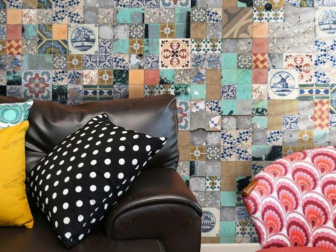 GLAMORA Виниловые обои с эффектом цемента Template sun-id-1419789