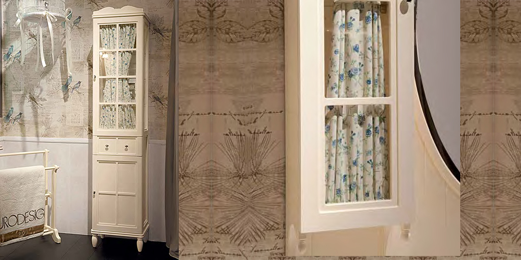 Комплект мебели для ванной комнаты Comp.n.11 Eurodesign Green & Roses Green Roses COMPN11 - Вид №1