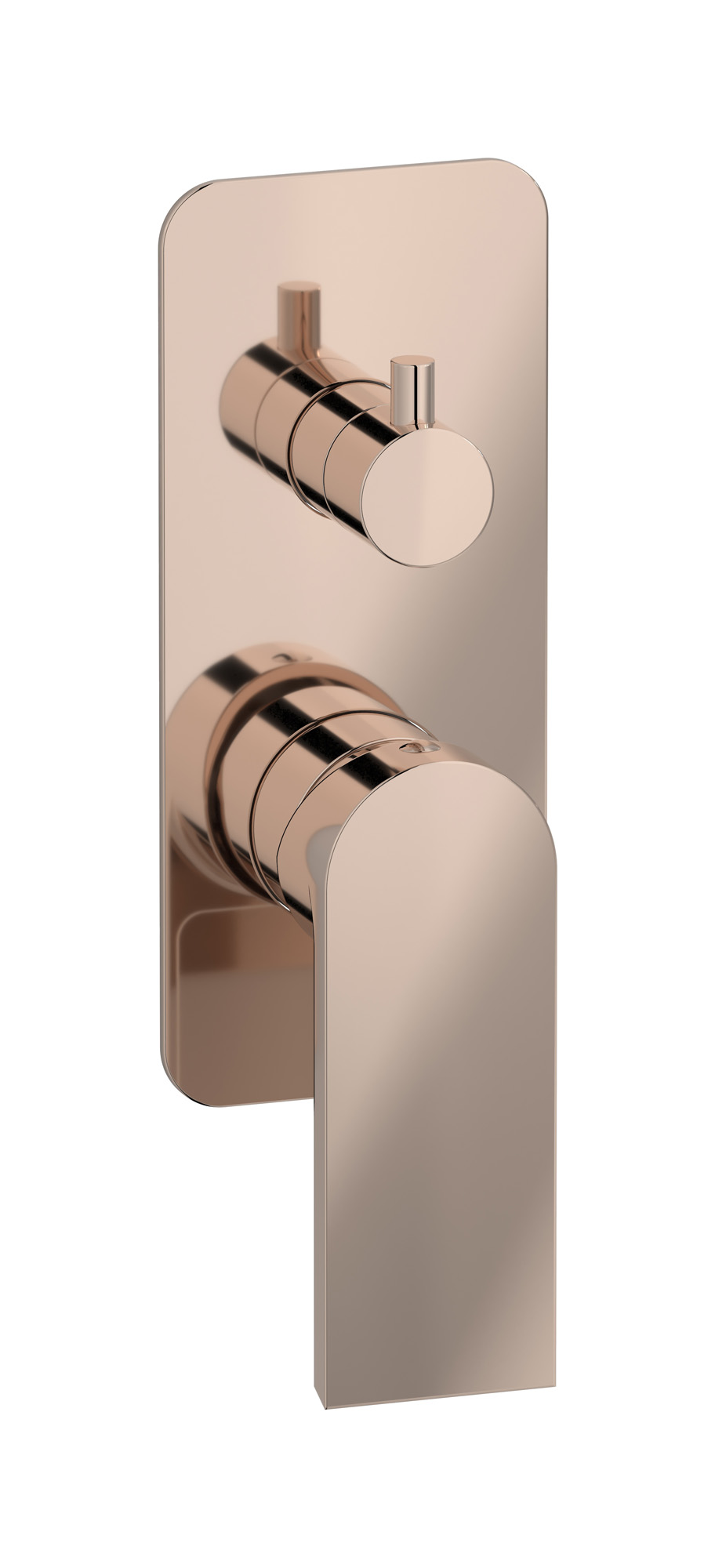 Встроенный смеситель для душа с двухходовым дивертером WE ARE IB k3310rs Rose Gold K3