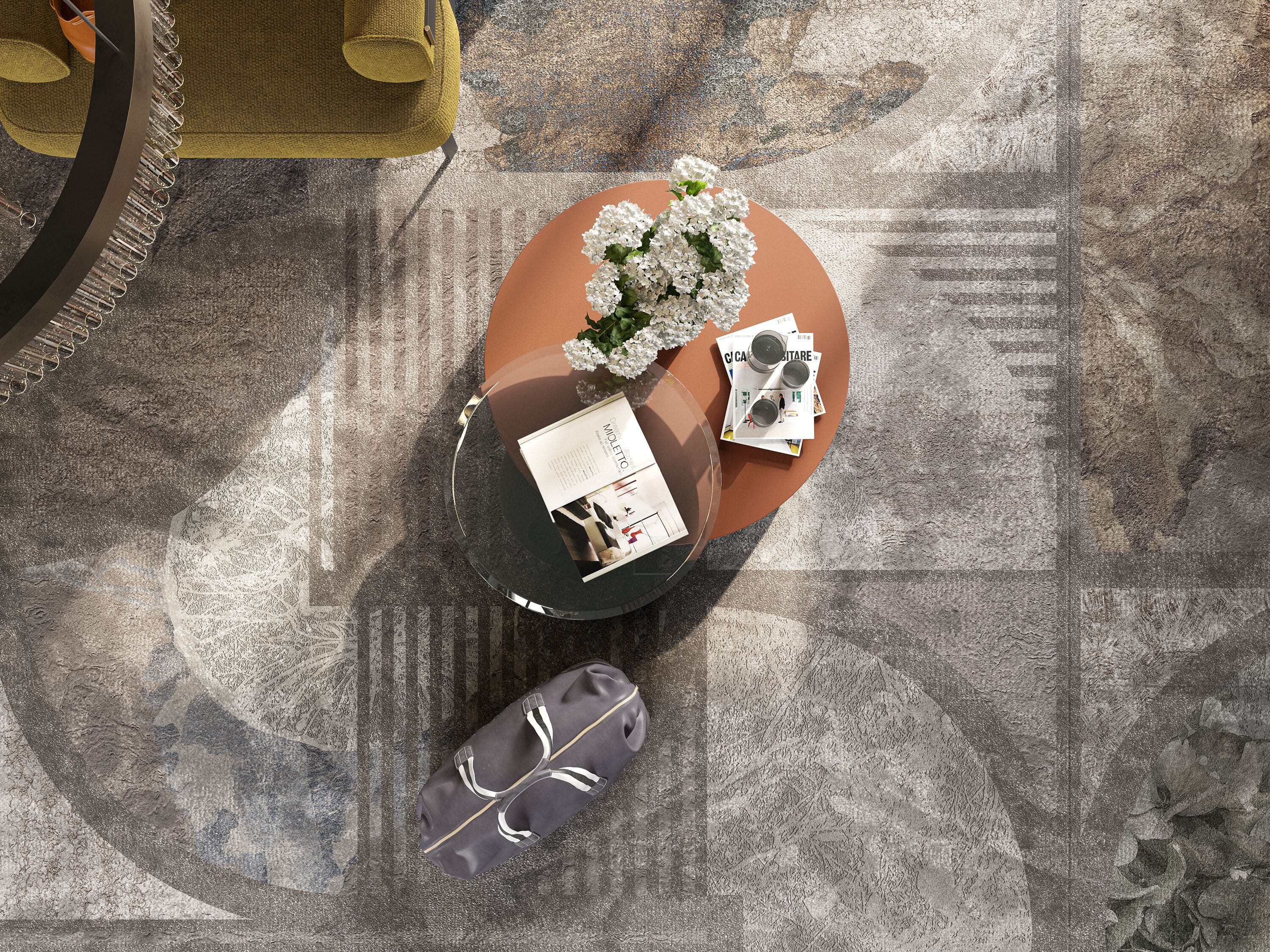 Узорный ковер Inkiostro Bianco Travelogue ARCH-00107700