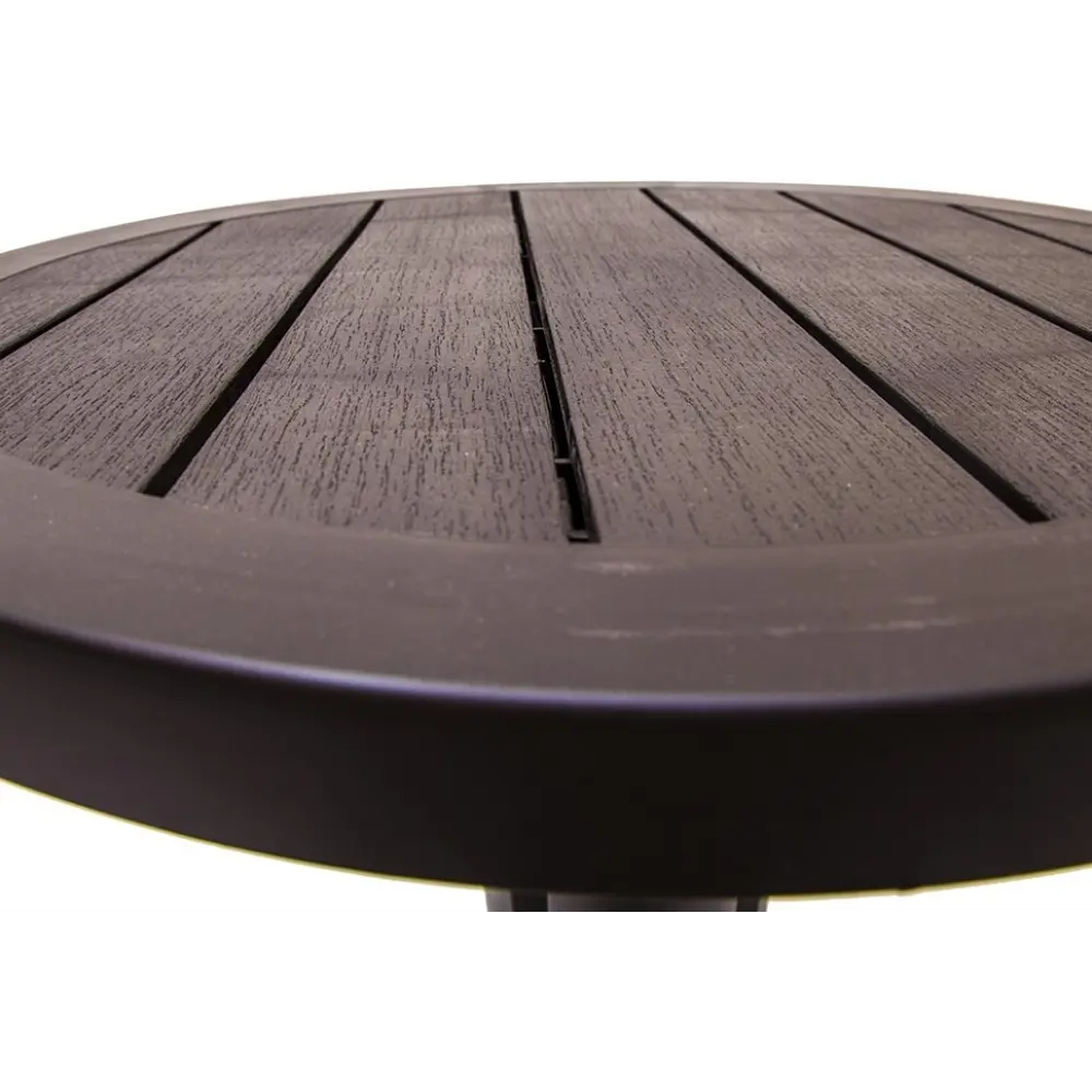 Стол садовый «Прованс» Ø80 см, пластик, цвет шоколадный ЭЛЛАСТИК-ПЛАСТ STLM-2058339 - Вид №2