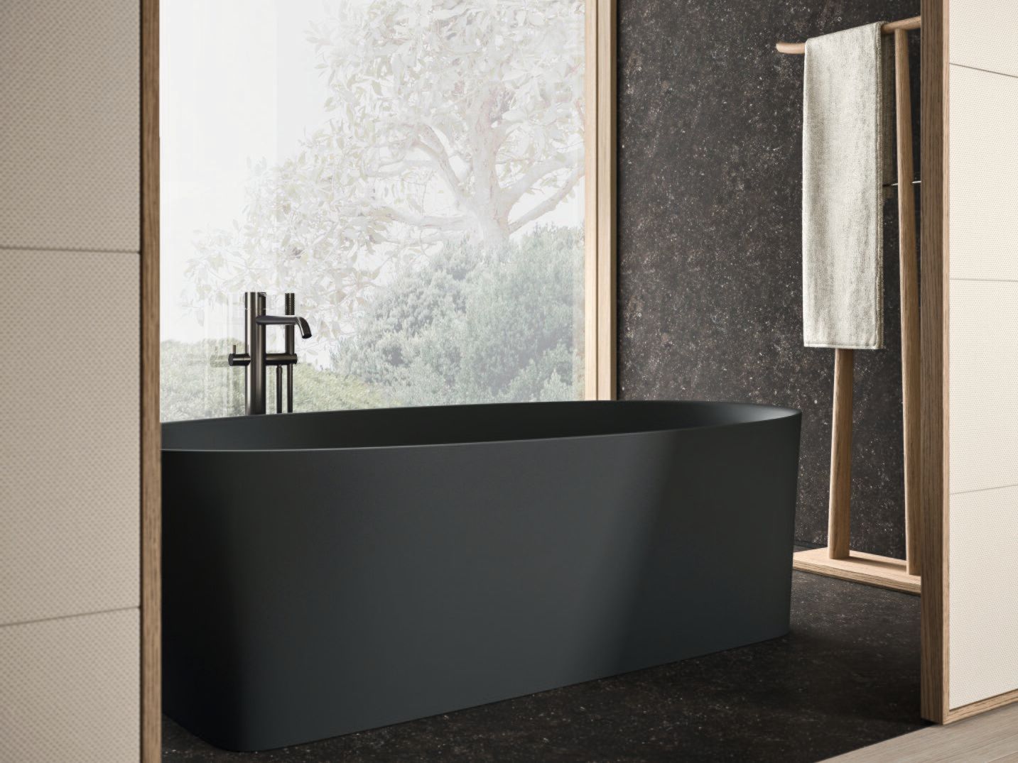 Мебель для ванной комнаты из дуба и цветного геля Milltek Noorth Azuco ARCH-00124013 - Вид №2