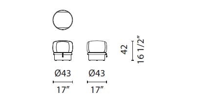 Мягкая подставка для ног CAPPELLINI Lud'o Lounge ARCH-00044175 - Вид №3