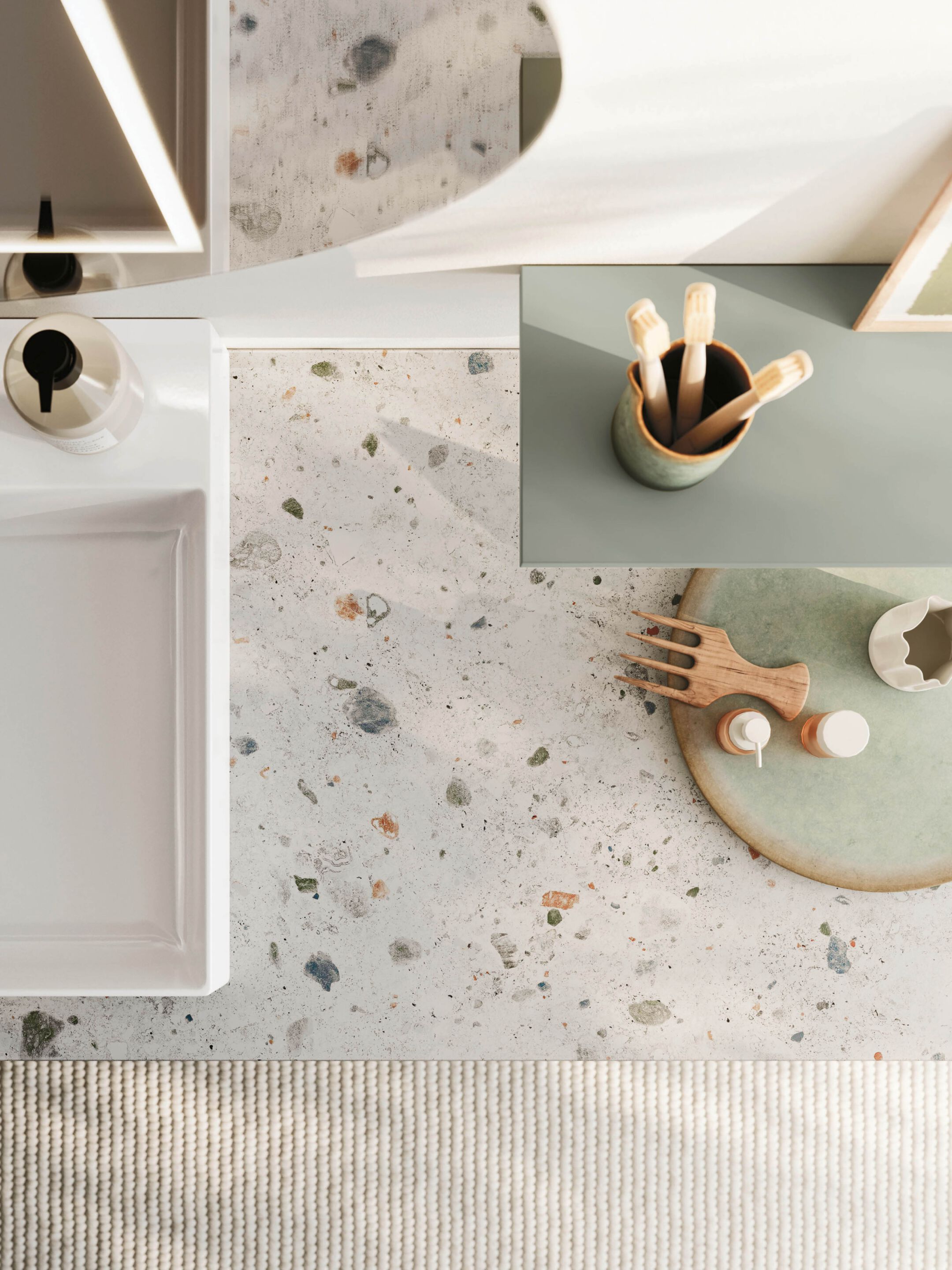 Подвесной шкаф для умывальника со встроенной раковиной Arbi Arredobagno HO.ME PLUS 45° C 25 ARCH-00081980 - Вид №2