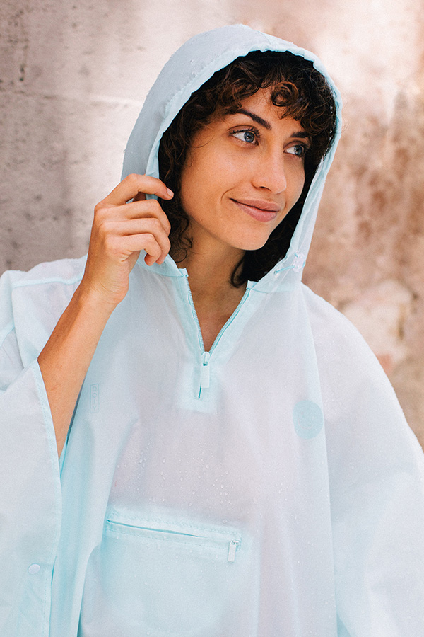 DYSMILEBL Дождевик smile in the rain, голубой Doiy  - Вид №1