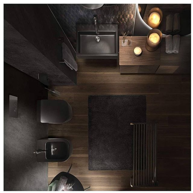 ONE020BKS Смеситель для биде Linki ONE, Черная сатиновая сталь - Вид №2