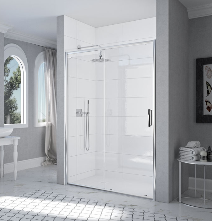 Торцевая панель для монтажа с дверью AR6SP90 Merlyn Arysto Хромированный 