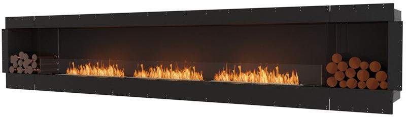 EcoSmart Fire Стальная каминная топка на биоэтаноле с панорамным остеклением Flex single sided fireplaces sun-id-1360015 - Вид №3