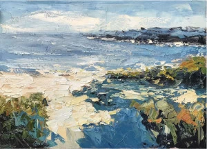 Картина на холсте 100х150 см "Морской берег" EVENHOME КАРТИНЫ МАСЛОМ 129967 Голубой;синий;разноцветный