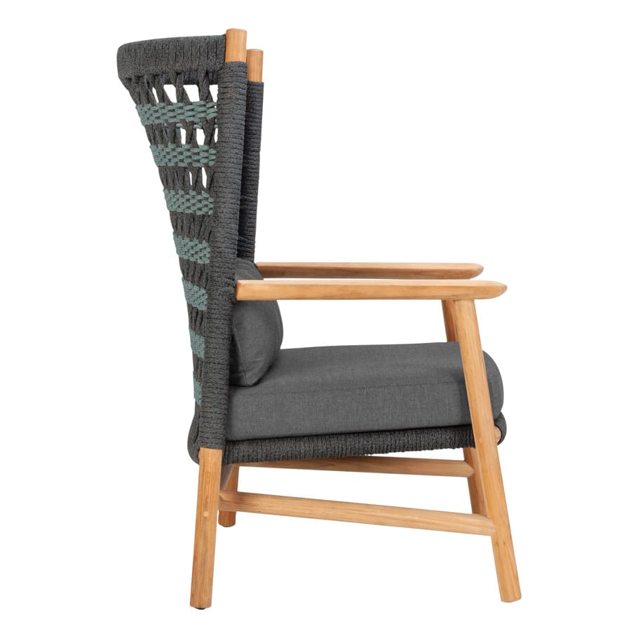 Кресло из морской веревки с высокой спинкой JANUS et Cie Anatra ARCH-00129299 - Вид №9