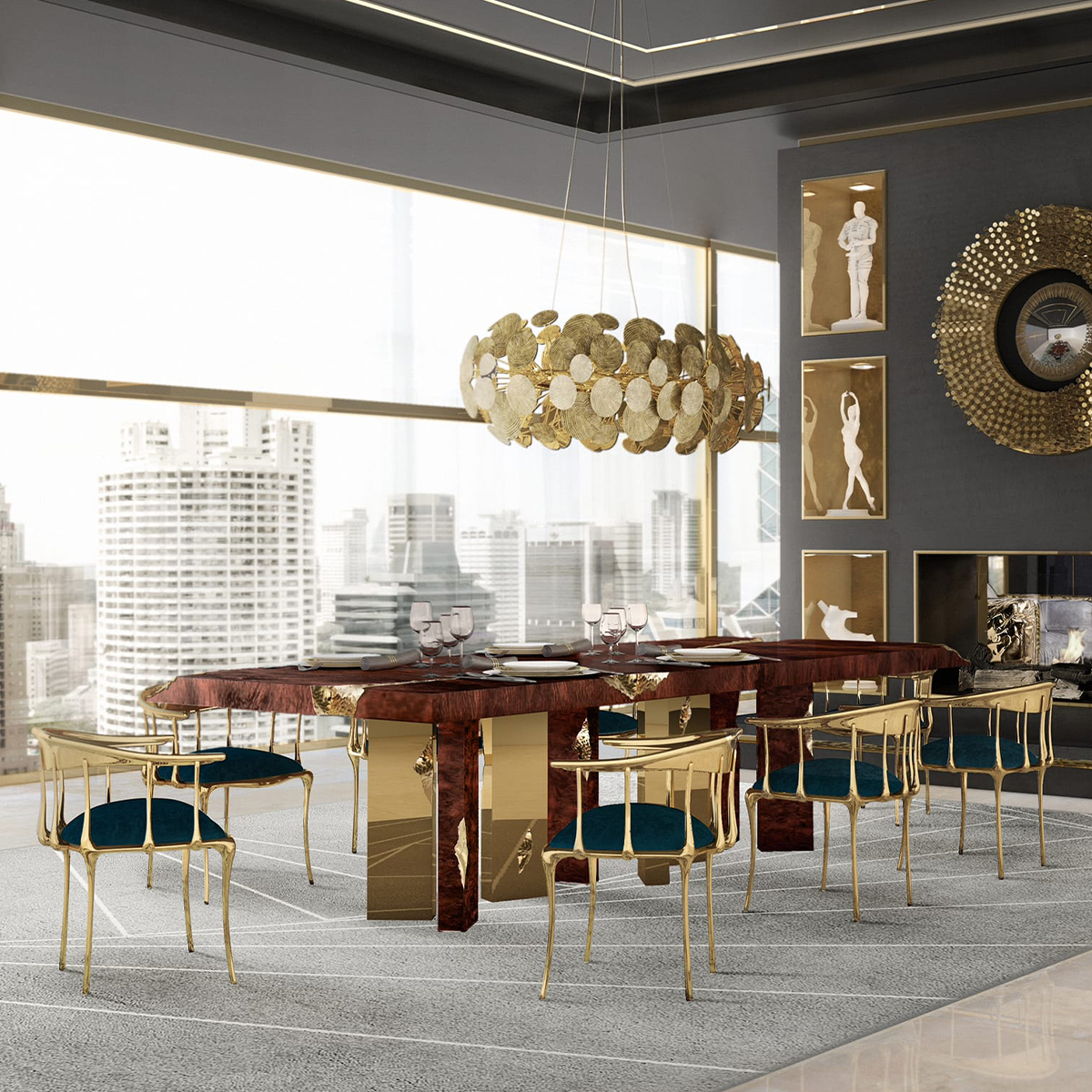 Люстры Newton Chandelier Covethouse BOCA DO LOBO  - Вид №1