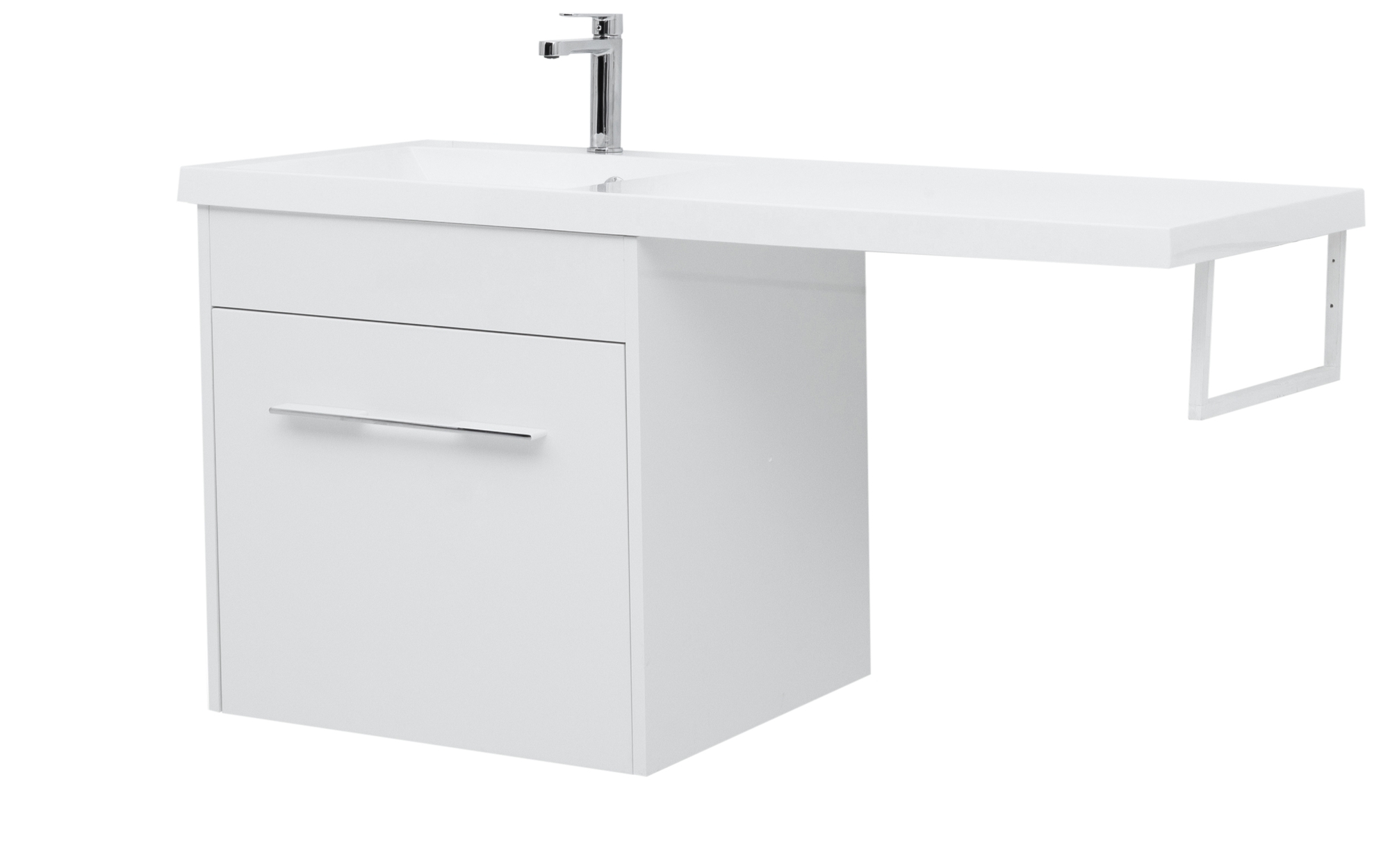 Тумба с раковиной Aquanet Августа 120 L белый 0023956500210026 - Вид №6