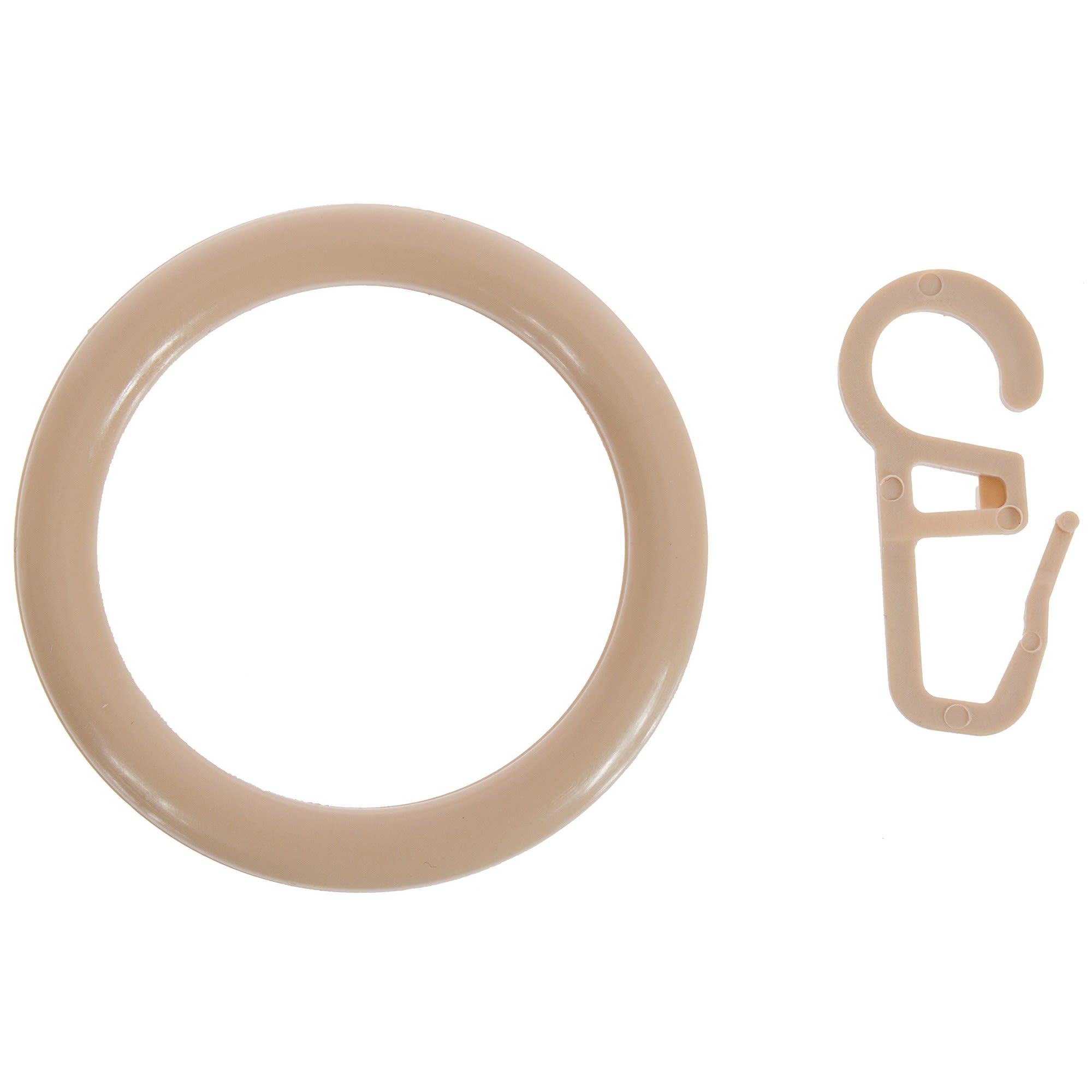 15099541 Кольца с крючками 28 мм цвет бук, 4 шт Santreyd 