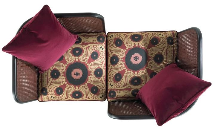 ETRO Home Interiors Угловое кресло из ткани с подлокотниками Caral E.car.211.j - Вид №2