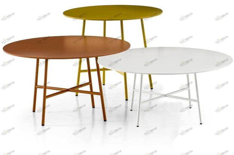 Moroso Круглый журнальный столик из мдф и стали Tia maria sun-id-1399009