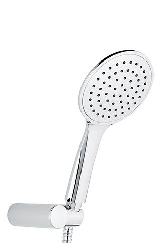 160CR Набор ручного душа 160: шланг 150см. из латуни (C02706А), однорежимная лейка, цвет хром EMMEVI 