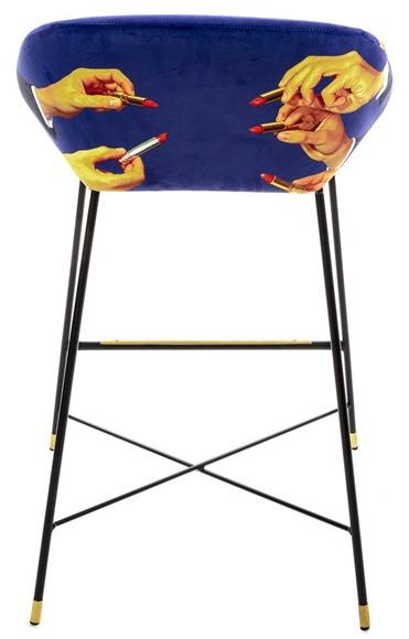 Seletti Высокий табурет из ткани со спинкой Seletti wears toiletpaper 16166 - Вид №4