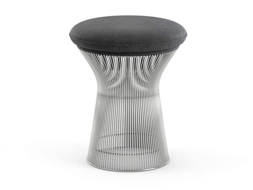 Низкий стул из стали и ткани Knoll Platner ARCH-00049901
