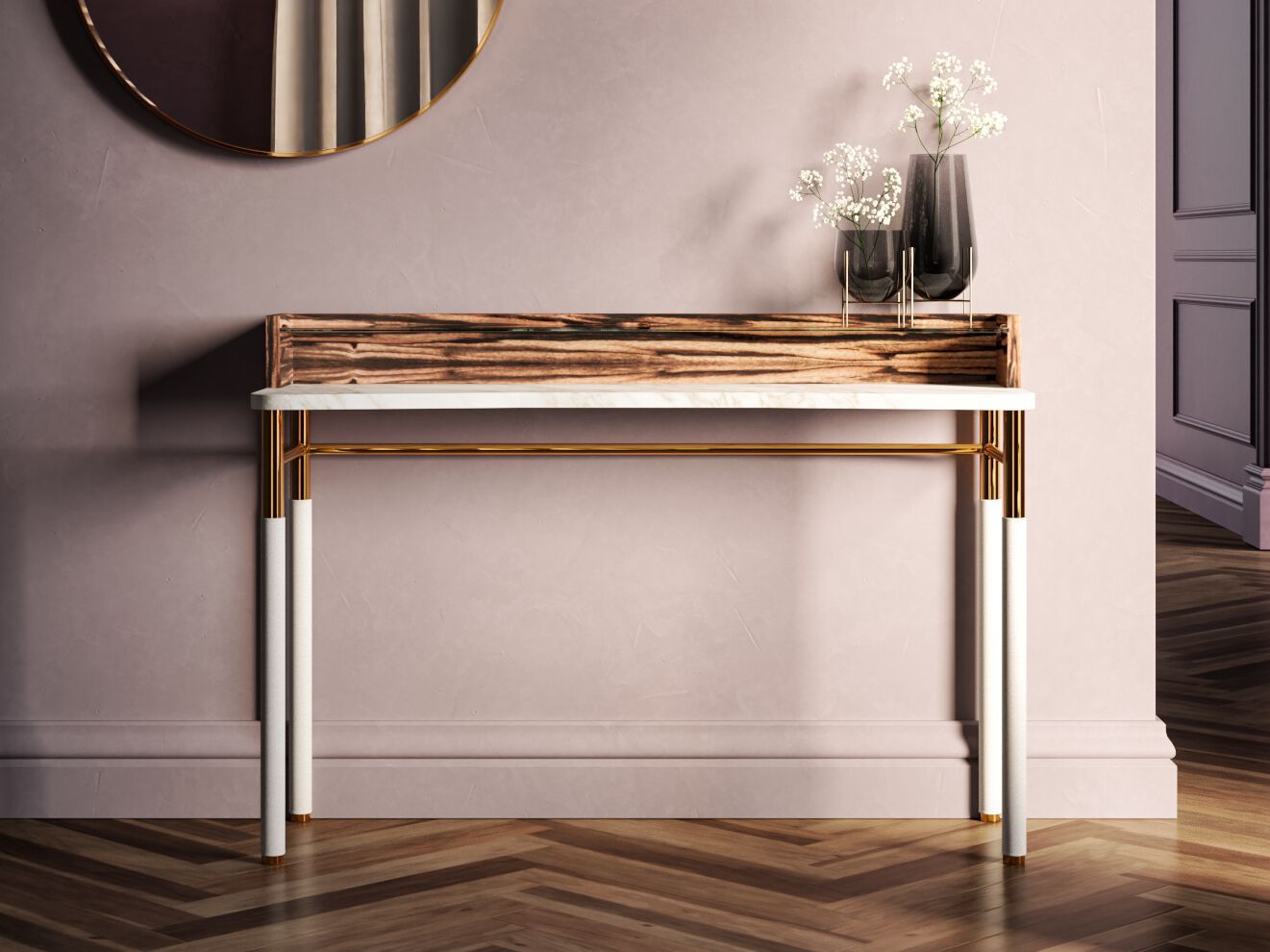 Консольный стол с мраморной столешницей Former In Italia MINIA ARCH-00100412