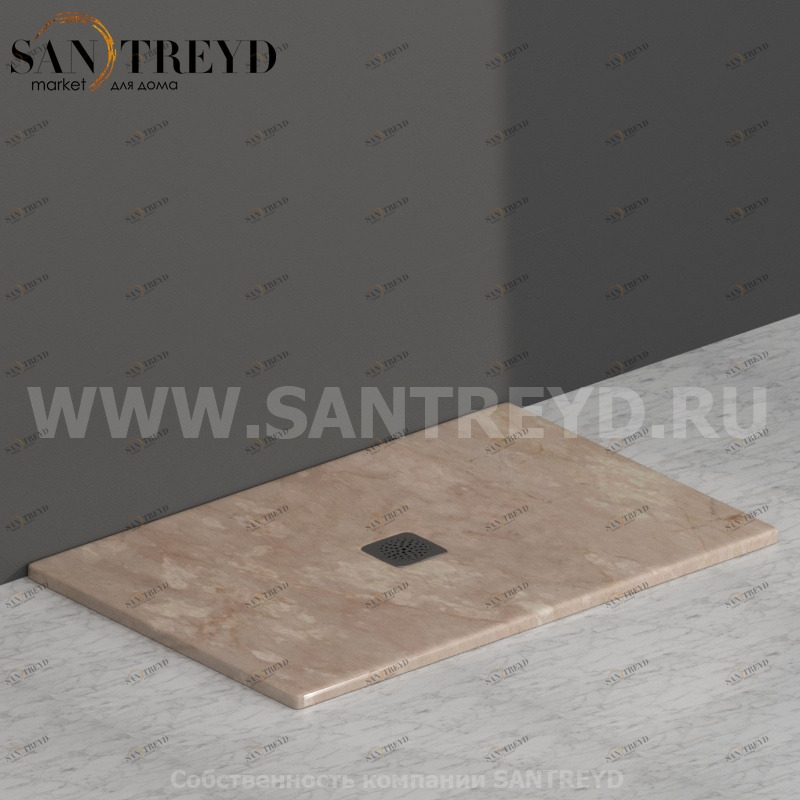DT120AB Душевой поддон 120x80 керамический Globo Ceramica Globo DOCCIATRE