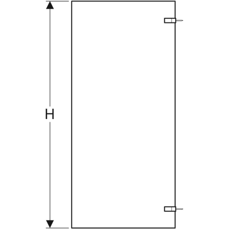 500.925.00.5 Душевая боковая перегородка IDO Design Geberit  - Вид №3