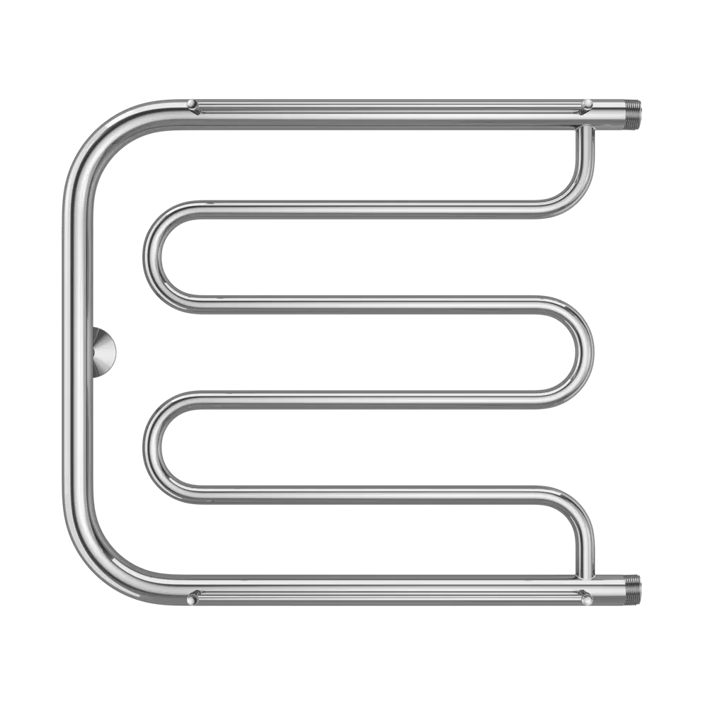 Водяной полотенцесушитель U-образный MONLID Фокстрот 50x60 см боковая подводка 1" нержавеющая сталь серебро 89438308 STLM-2211069 