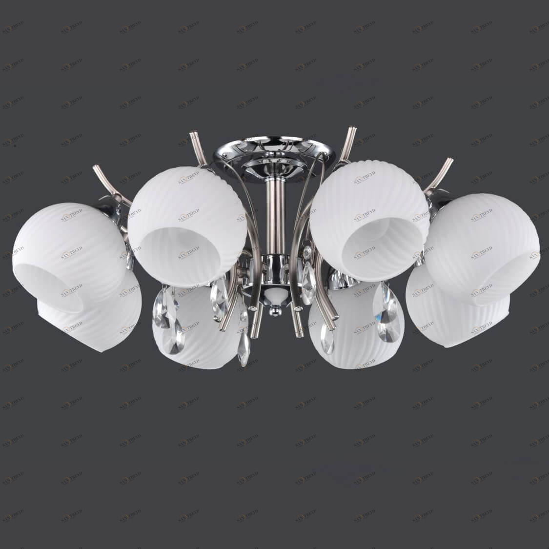 Потолочная люстра Globo Perdita 54711-8 GLOBO ДИЗАЙНЕРСКИЕ, PERDITA 00-3888567 Белый Ceramica Globo 