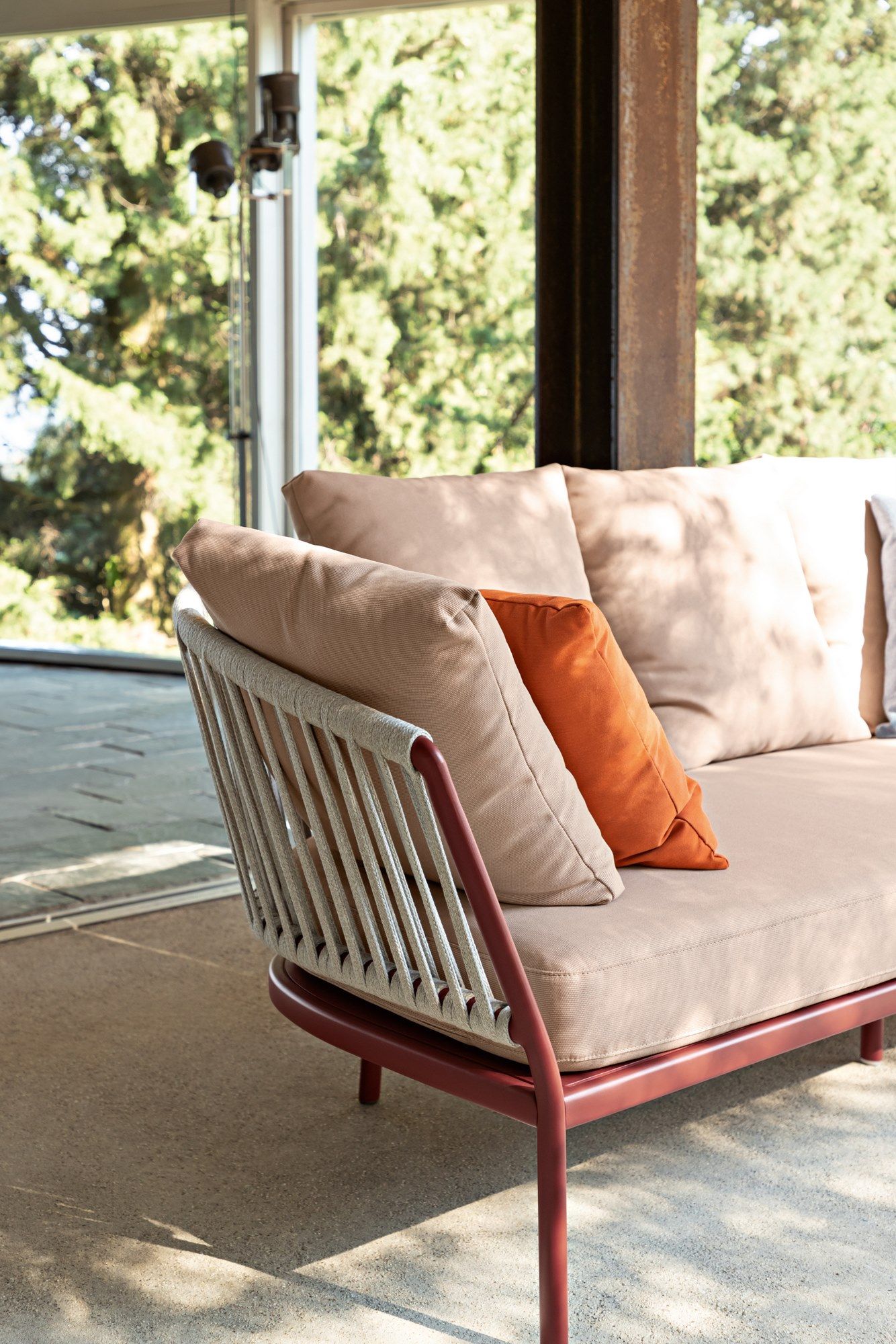 3-местный садовый диван из алюминия и ткани FAST Ria ARCH-00112278 - Вид №6