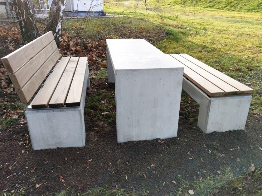 CO33 Бетонная скамейка без спинки Angulus Gb3.2h - Вид №5