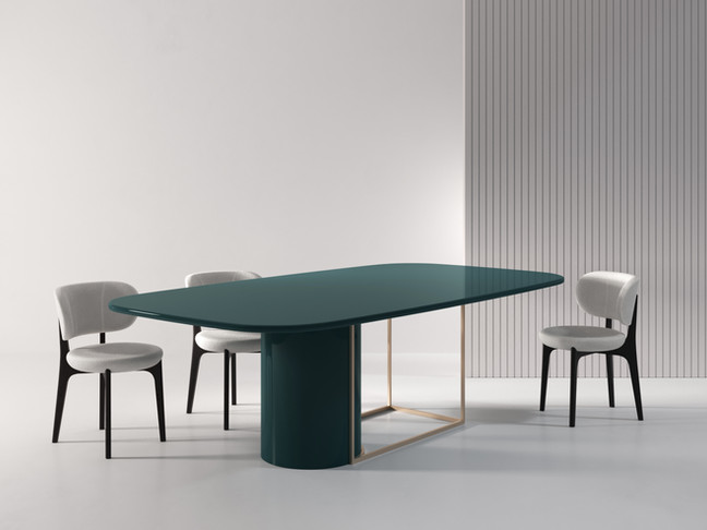 Secolo Horus Обеденный стол 240 x 130 x 72 из глянцевого/матового лакированного дерева  - Вид №1