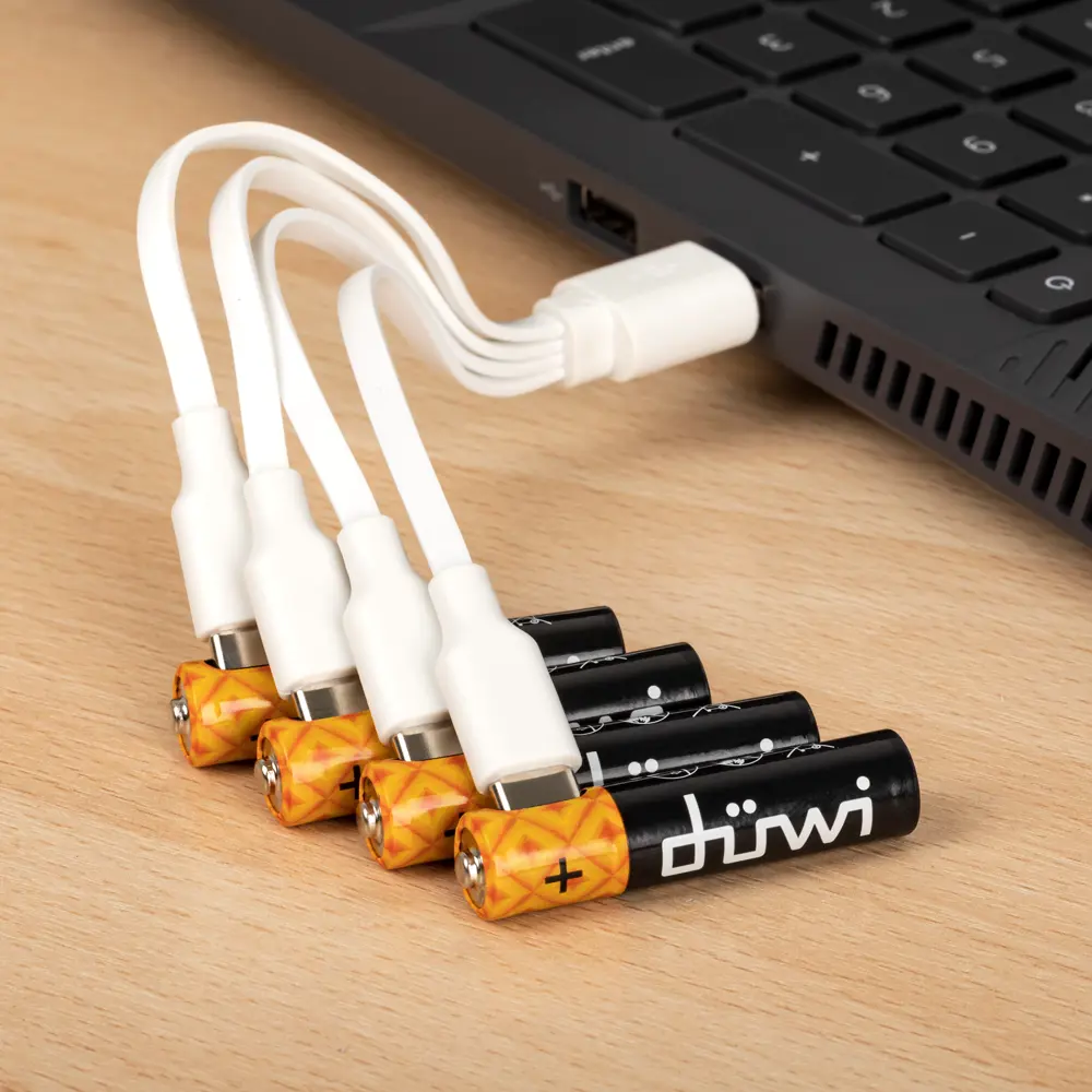 Аккумуляторы DUWI AAA Li-Ion 450 мАч 4 шт с USB-C зарядкой 84376887 STLM-0048862 - Вид №7