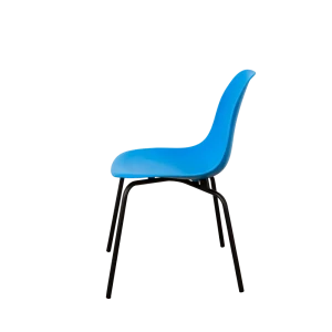 92062657 Стул кухонный Derstuhl Elegant black комплект 4 шт 45x82x46 см полипропилен цвет синий STLM-1340108