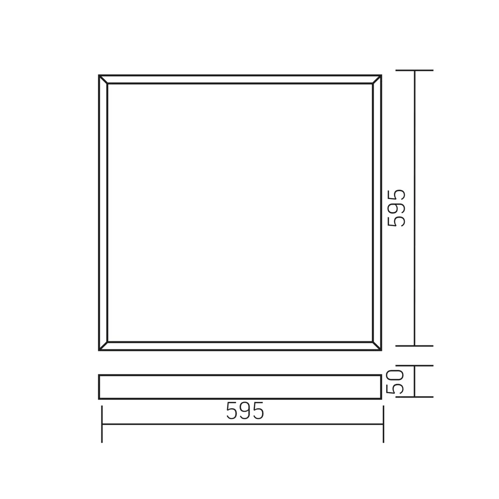Панель светодиодная Varton 595/595/50 OPL EM 30 Вт 595x595 мм 3600 K IP40 82656288 STLM-2128543  - Вид №8