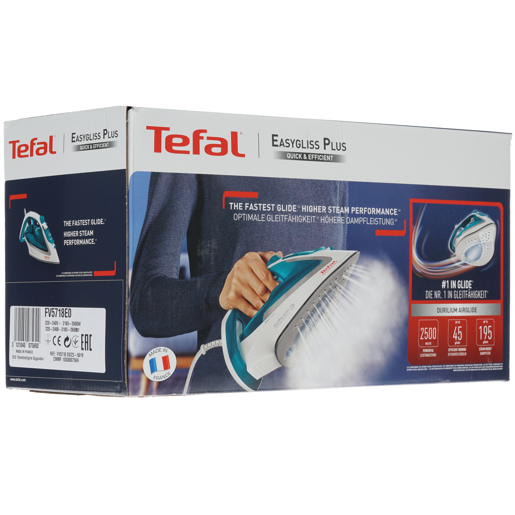 8156468 Утюг Tefal Easygliss Plus FV5718E0 зеленый STDN-0108243 - Вид №7