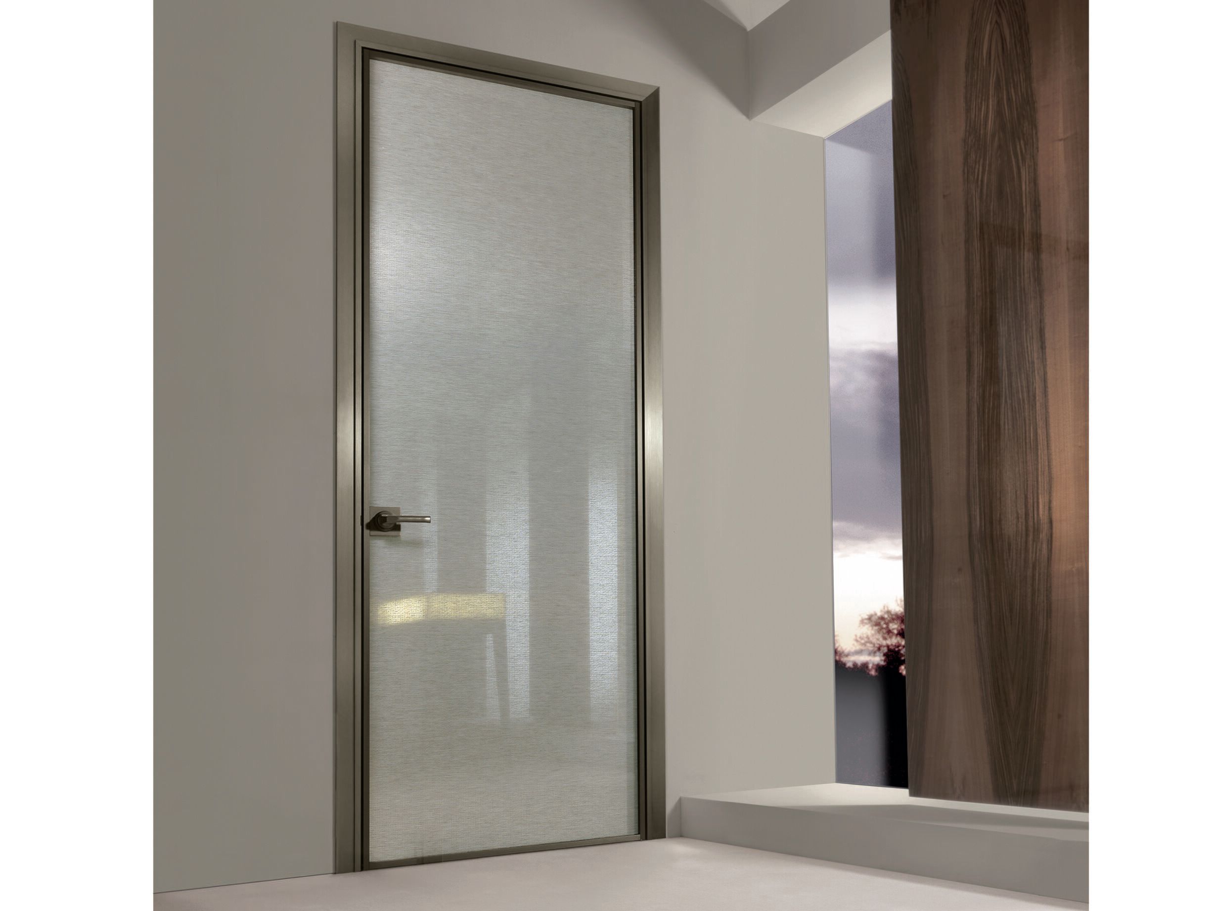 Тканые стеклянные распашные двери Longhi Aluminiun Chic-Doors ARCH-00031305 - Вид №1