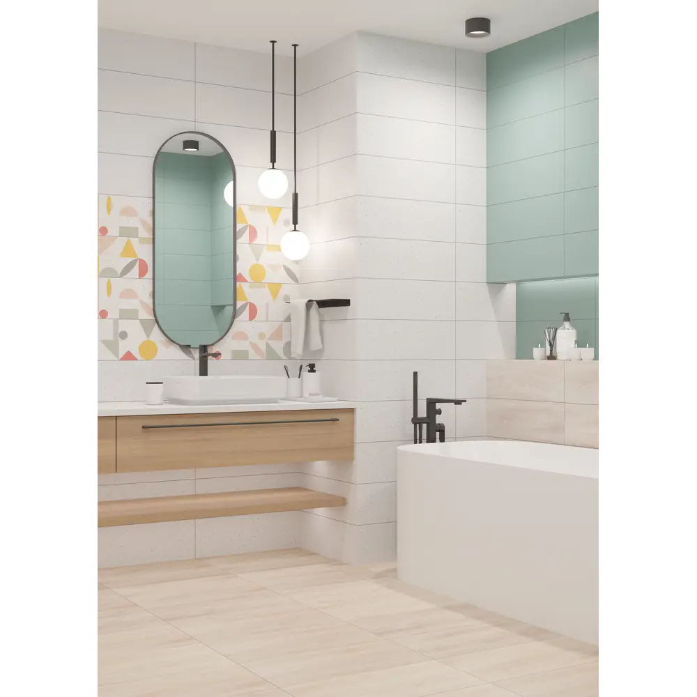 Плитка настенная LB Ceramics Юген Линдберг 20x60 см 0.84 м² матовая цвет зеленый STLM-2162538 - Вид №4