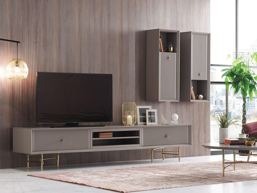 Enza Home Модульная стенка для хранения, лакированная МДФ Astoria sun-id-1427676 - Вид №1