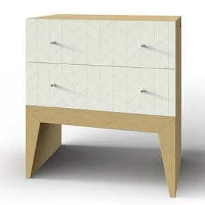 Тумба Still, 2 ящика, дуб, рисунок елка