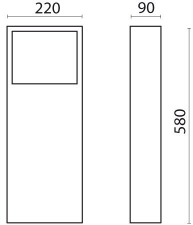 SIMES Светодиодный столб Cool square sun-id-1379492 - Вид №7