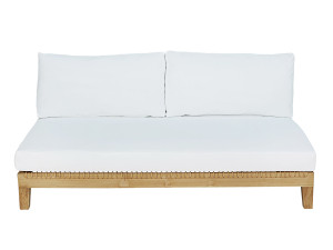 Двойной центральный модуль для секционного дивана из тикового дерева