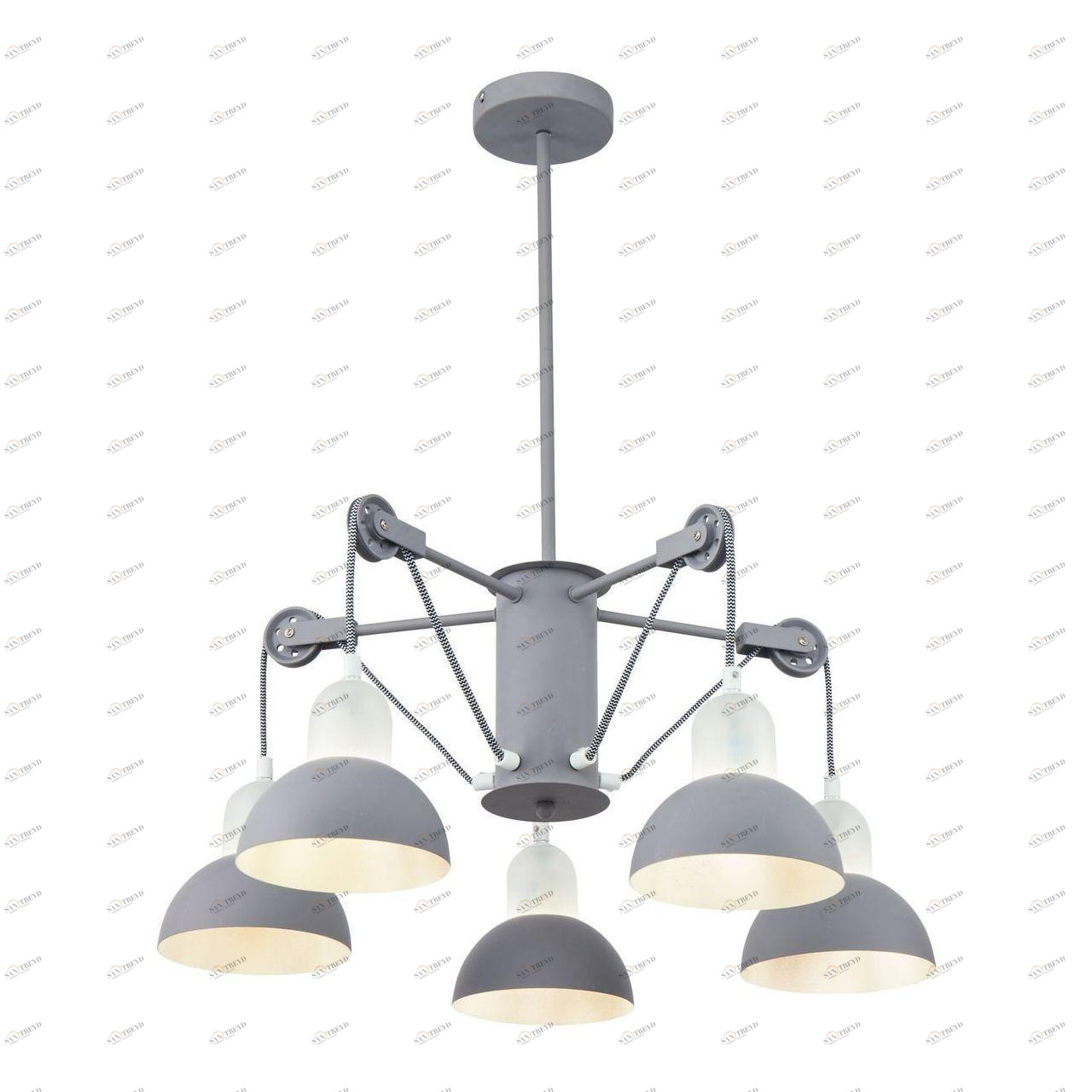 Подвесная люстра Freya Luisa FR5008PL-05GR FREYA ДИЗАЙНЕРСКИЕ, LUISA 220545 Серый 