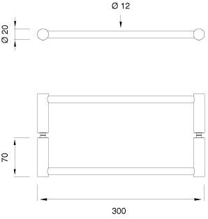 Ceadesign Двусторонняя ручка для душевой кабины из хрусталя Stem - accessori Ste 34 - Вид №1