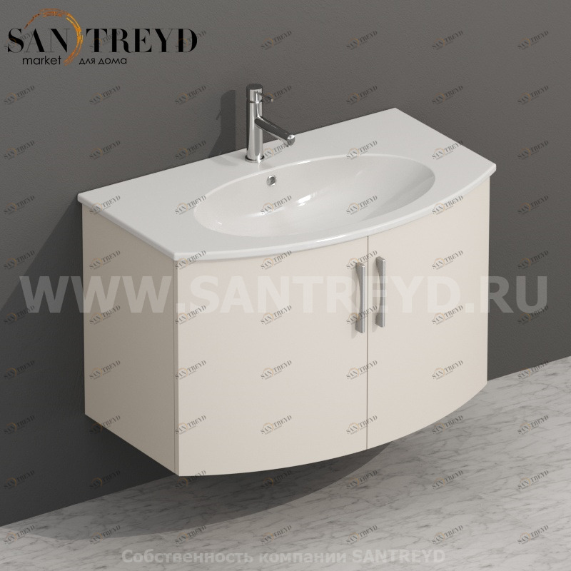 MDMA80Y131 Тумба с двумя створками 78 см бежевая Globo 4ALL Италия Ceramica Globo