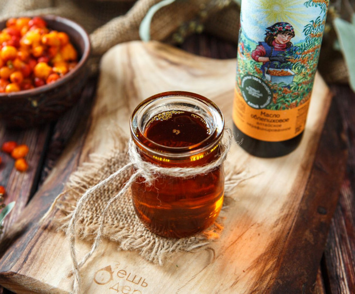 5621 Масло алтайское облепиховое Вкусляндия  - Вид №1